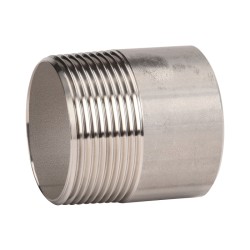 Embout inox mâle à souder longueur 50mm 316L