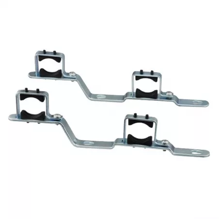 Lot de 2 supports doubles de fixation pour collecteur série STC