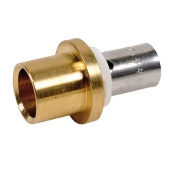 Raccord adaptateur pour tube cuivre à sertir type radial pour PER ou PB