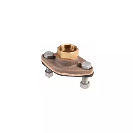 Bride d’adaptation ovale bronze pour robinet avec raccord à joint torique