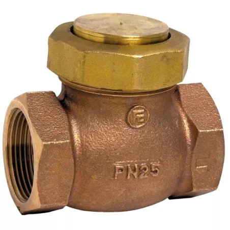 Clapet de non-retour à levée verticale bronze à obturateur inox ASTM A182 F316L