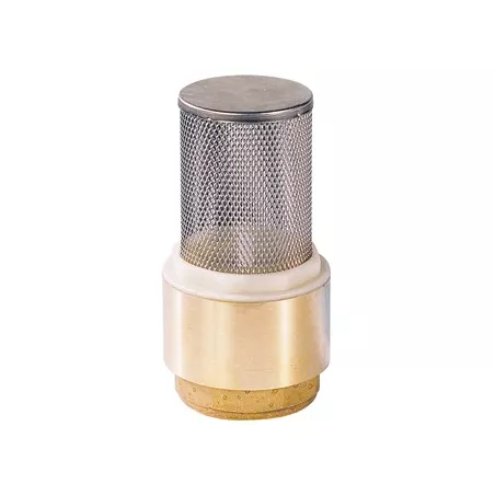 Clapet crépine  inox de non-retour maille 12/10° laiton titré CW617N femelle BSP