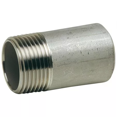 Raccord acier inox embout mâle à souder longueur 100mm