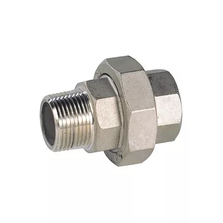 Raccord union mâle - femelle acier inox ASTM A351 CF8M BSP à portée conique