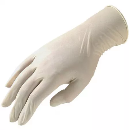 Gants latex jetables par boite de 100