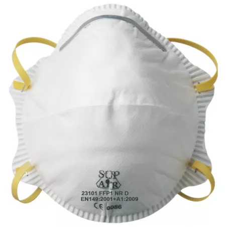 Masque anti-poussière sans soupape FFP1 Boîte de 20