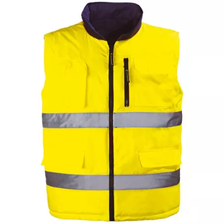 Gilet réversible HI-WAY YELLOW jaune VICE-VERSA