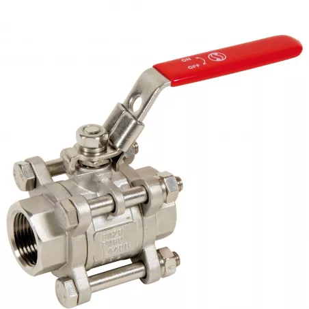 Robinet à tournant sphérique RBS 3 pièces acier inox ASTM A351 CF8M