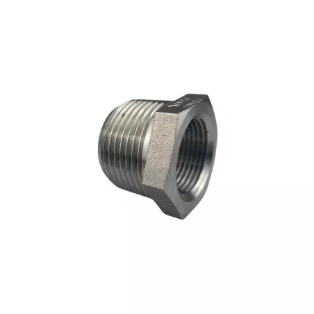 Réduction hexagonale NPT inox 316L série 3000 mâle - Femelle