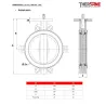 Dimensions Dn 250-300 Robinet papillon à oreilles de centrage gamme excellence TTV corps fonte papillon inox revetu