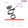 Nomenclature DN 250-400 Robinet papillon à oreilles de centrage gamme excellence TTV corps et papillon inox manchette EPDM