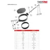 Nomenclature DN 450-600 Robinet papillon à oreilles de centrage gamme excellence TTV corps et papillon inox manchette EPDM