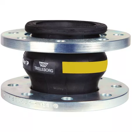 Compensateur de dilatation industriel TEGUFLEX® entraxe 130mm EPDM Epichlorhydrine à brides JAUNE