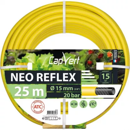 TUYAU D'ARROSAGE - NÉO REFLEX CAP VERT JAUNE