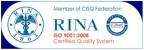 Normes et certifications : ISO 9001 : 2008 RINA